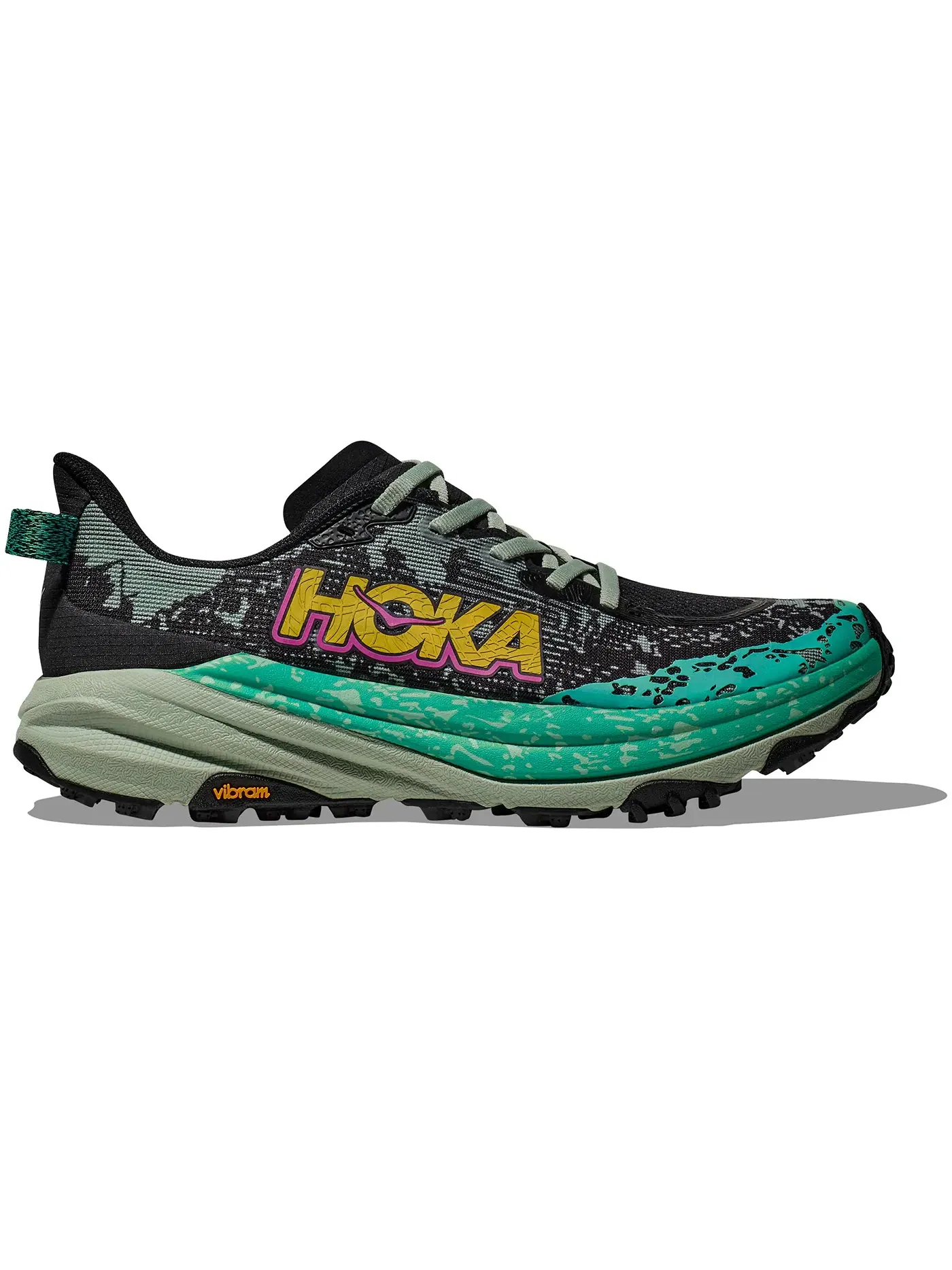 Женские кроссовки с рельефной подошвой Hoka One One Speedgoat 6 — изображение 1 из 1, черный
