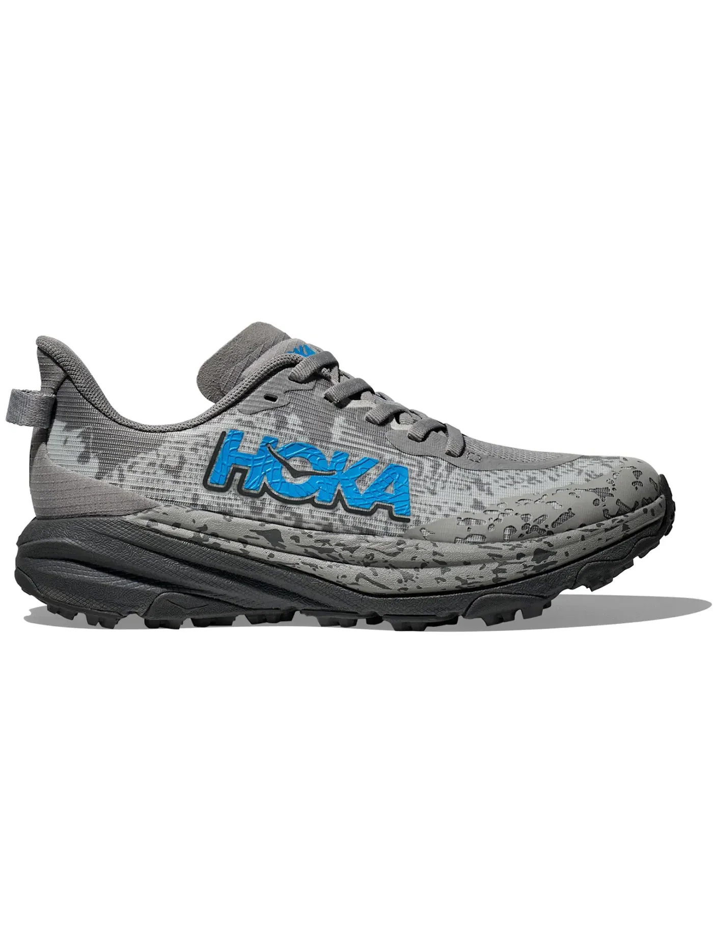 Детские кроссовки для бега с агрессивным протектором Hoka One One Speedgoat 6 — изображение 1 из 1, серый/синий