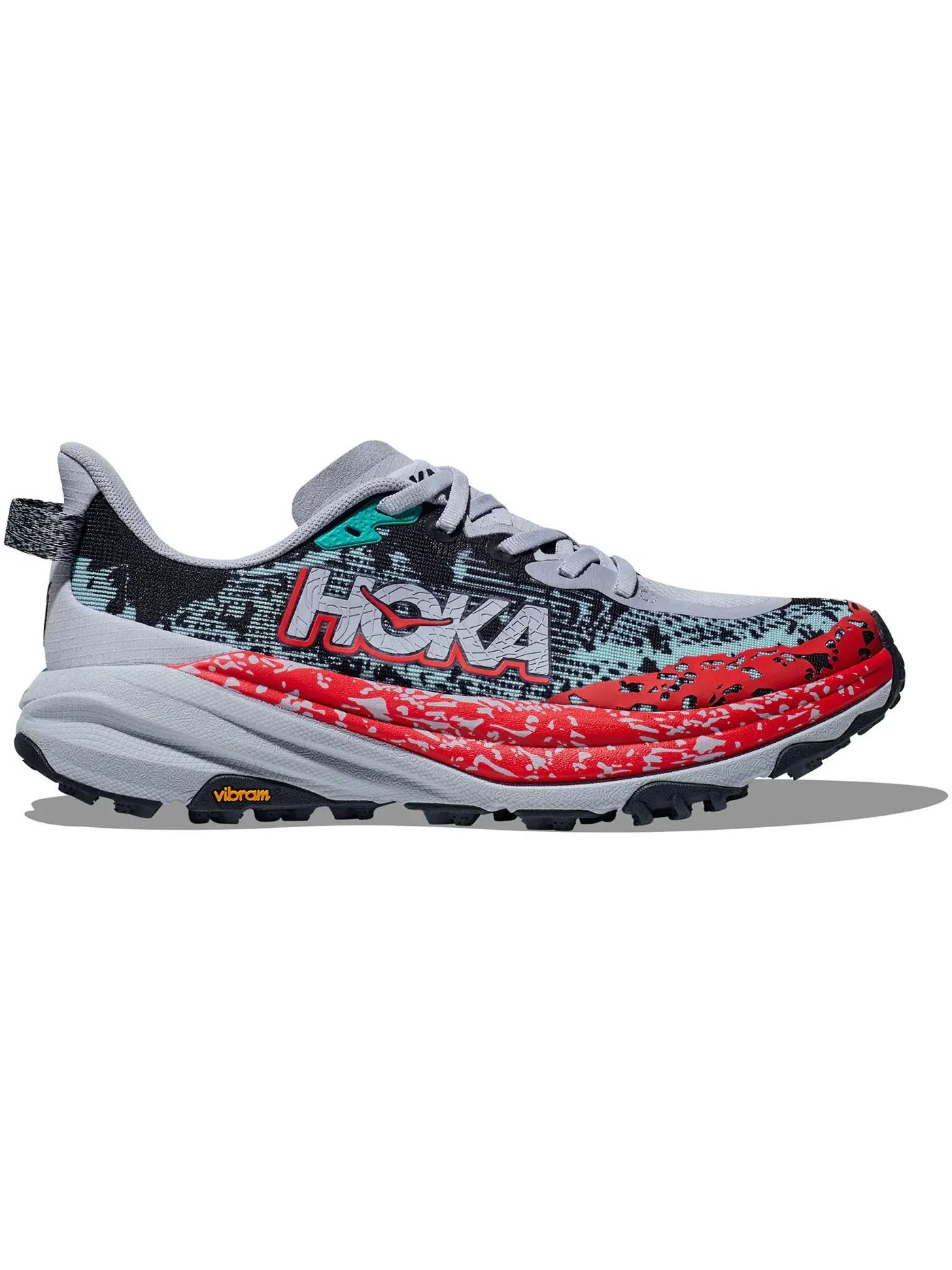 Мужские кроссовки для бега с высоким сцеплением Hoka One One Speedgoat 6, Gull Stormy Skies — изображение 1 из 1