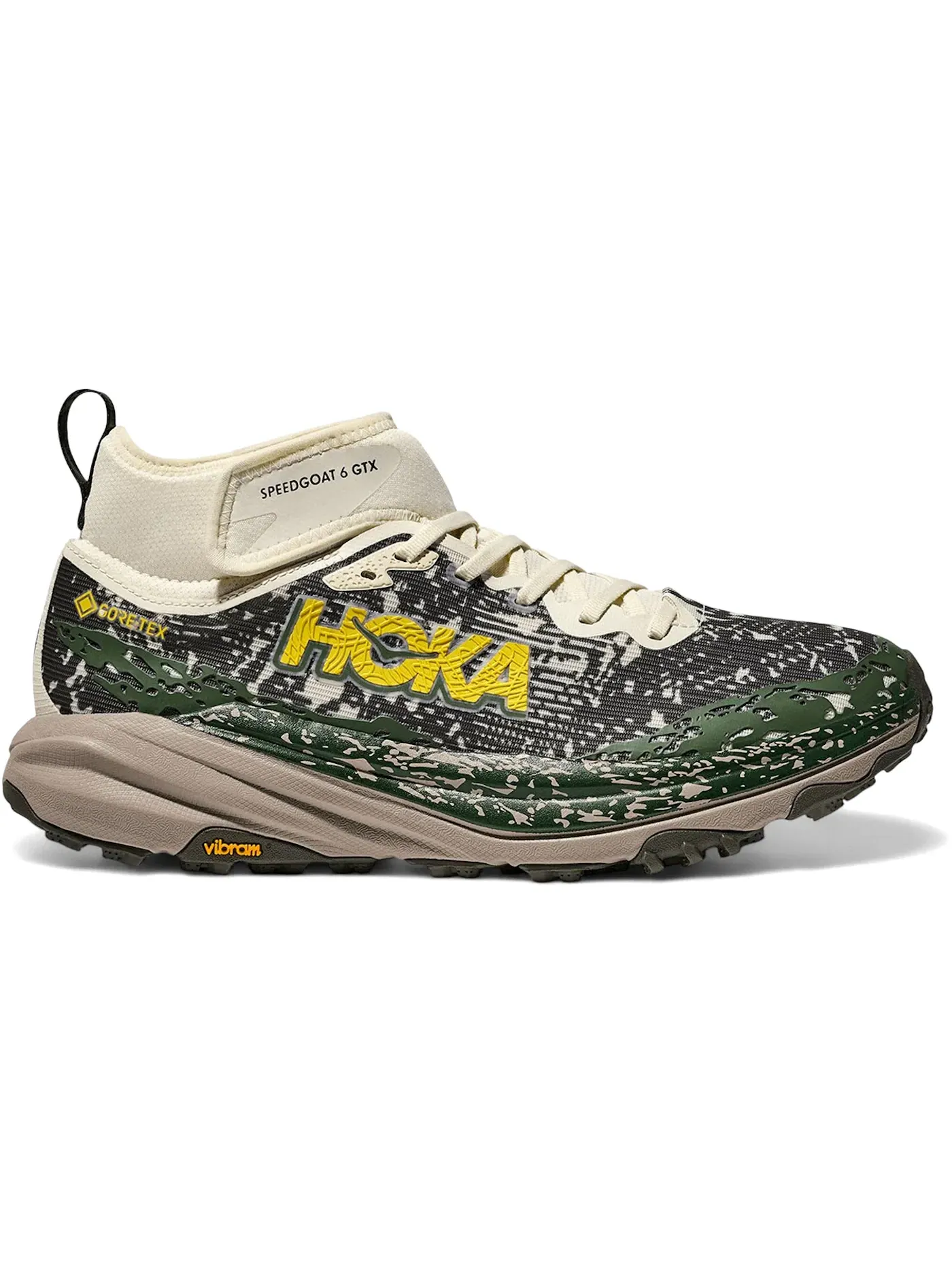 Мужские кроссовки для бега с высоким берцем Hoka One One Speedgoat 6 Mid Gore-Tex, Truffle Salt Cement — изображение 1 из 1