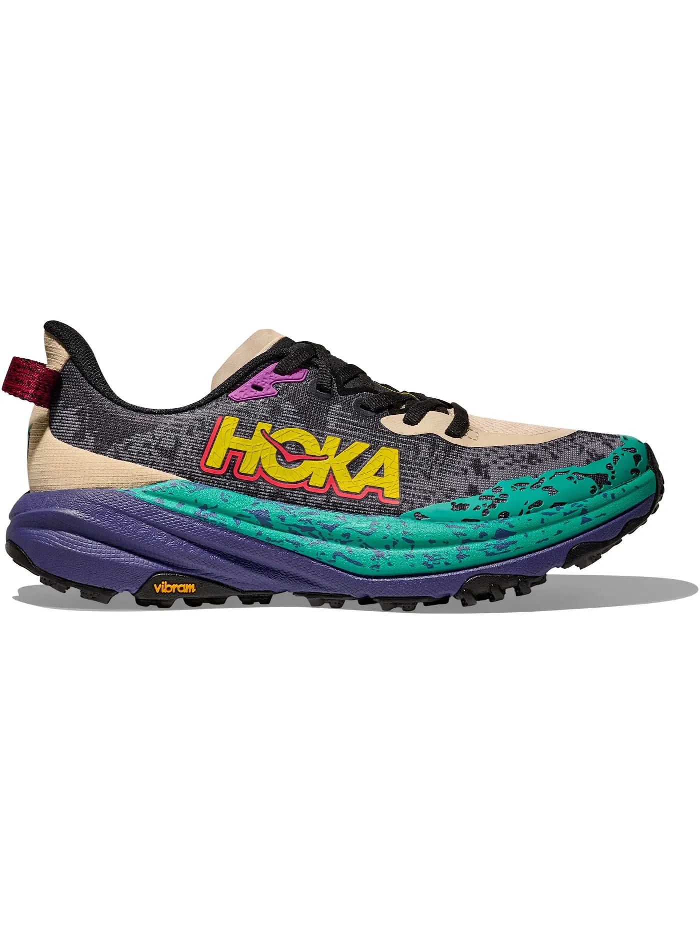 Мужские кроссовки для бега Hoka One One Speedgoat 6, Oatmeal/Mountain Iris — изображение 1 из 1