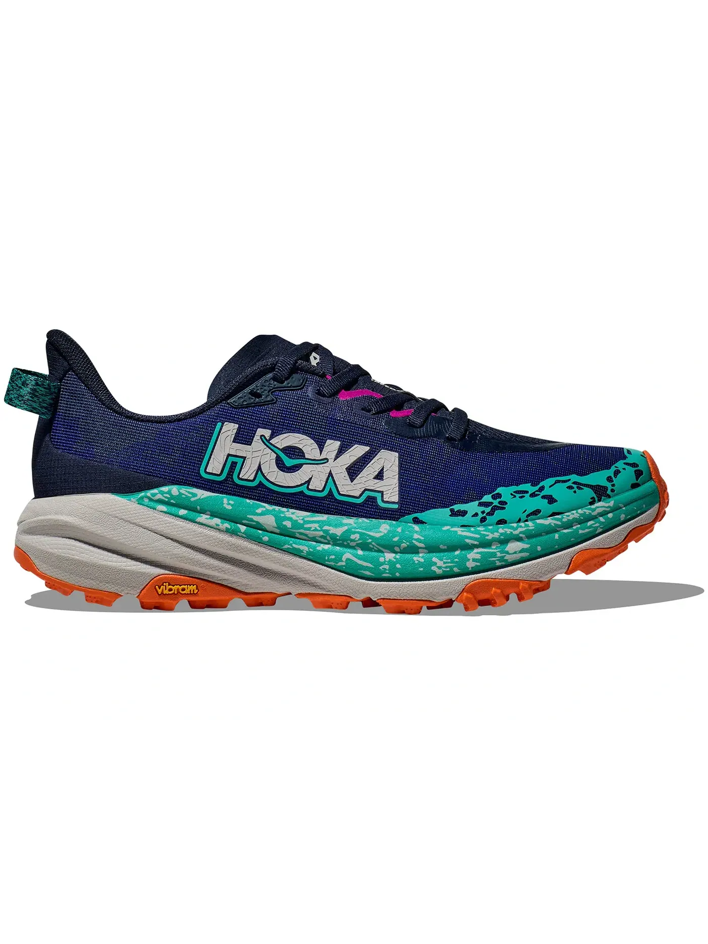 Женские кроссовки для бега с улучшенным сцеплением Hoka One One Speedgoat 6 — изображение 1 из 1, темно-синий