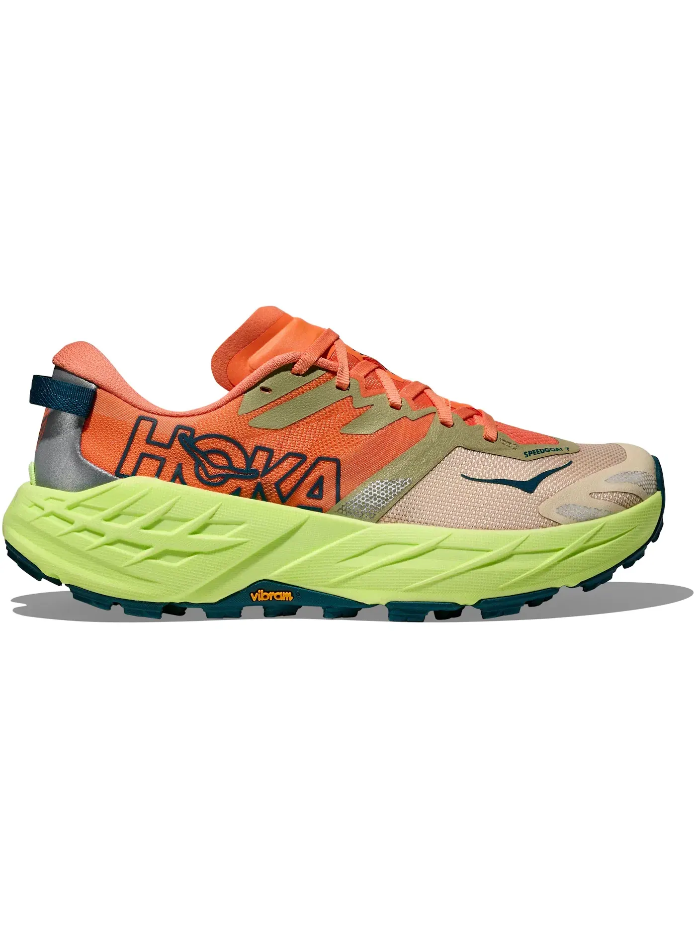Женские кроссовки для бега Speedgoat 7 Hoka One One — изображение 1 из 1, неоновый лимон