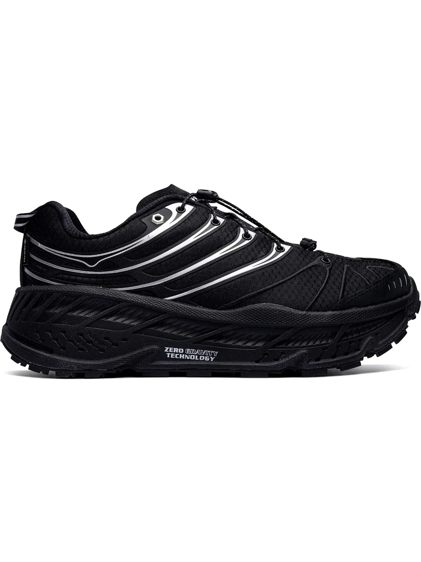 Мужские кроссовки с мембраной Gore-Tex Hoka One One Stinson EVO — изображение 1 из 1, черный/серебристый