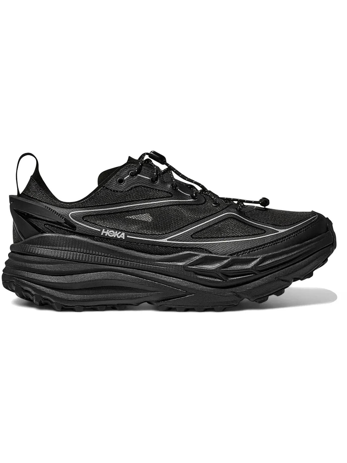 Мужские кроссовки для бега Hoka One One Stinson One7 — изображение 1 из 1, черный/серебристый
