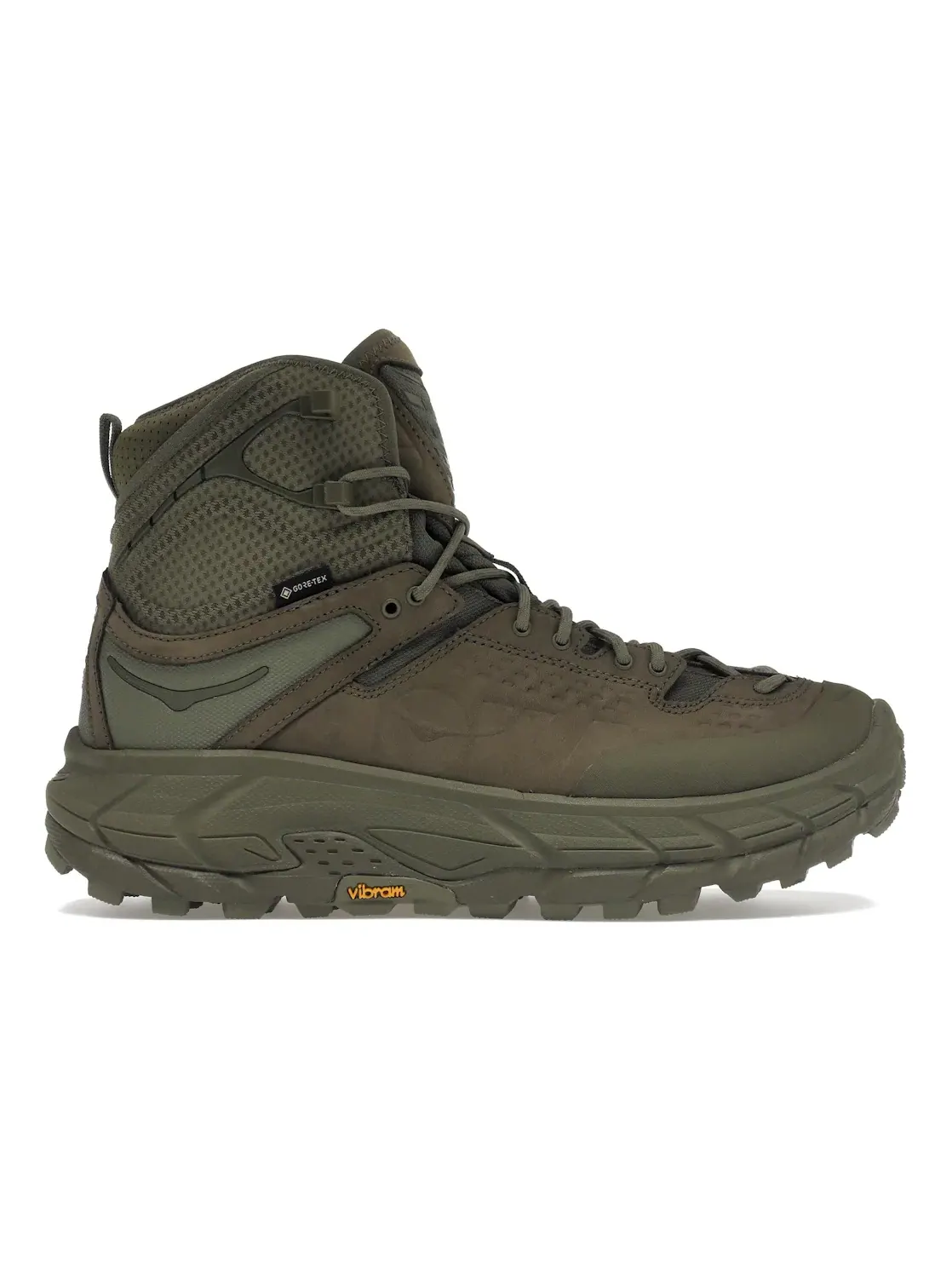 Унисекс кроссовки для бега Hoka One One Tor Ultra Hi — изображение 1 из 4, оливковый зеленый