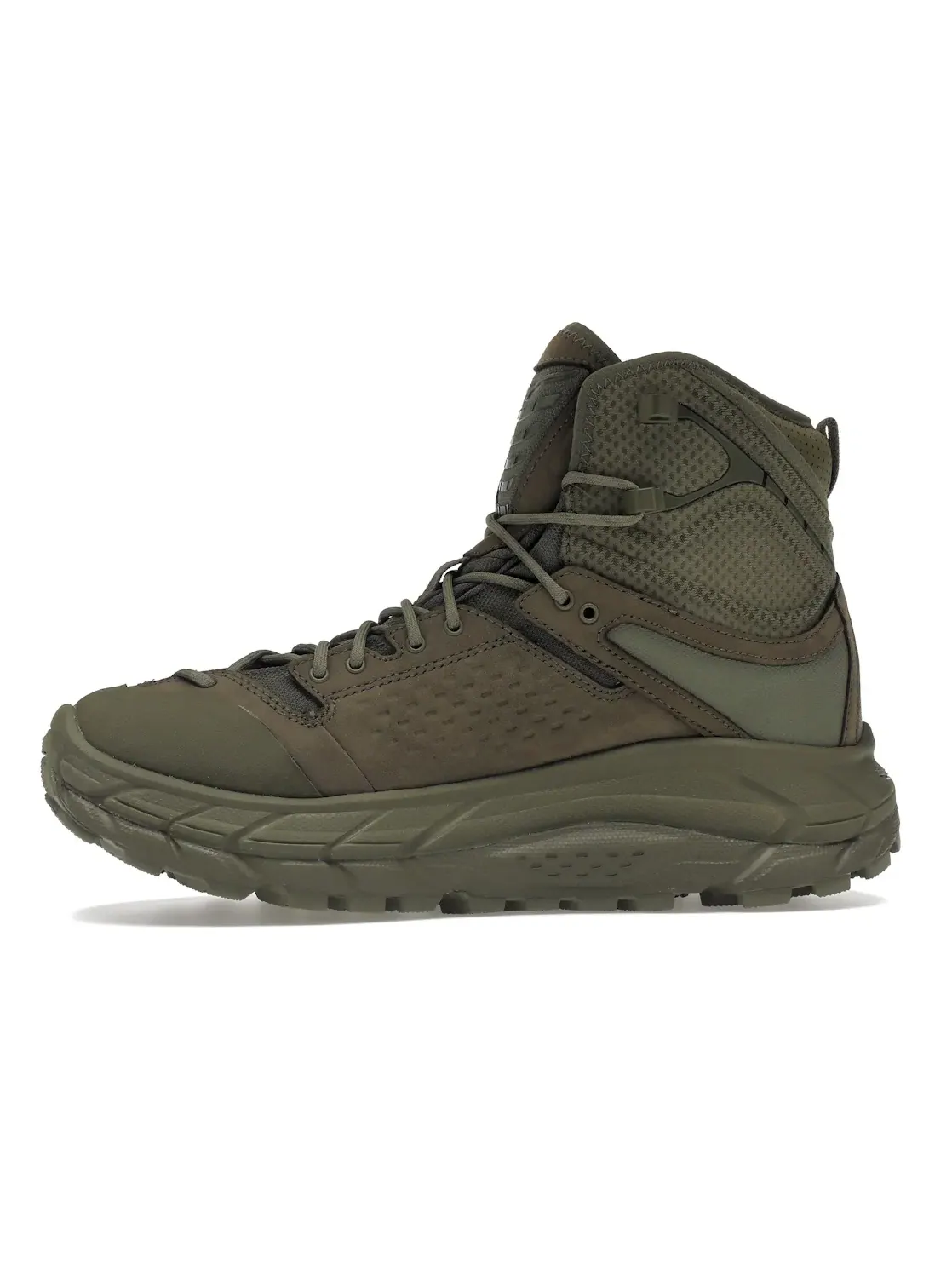 Унисекс кроссовки для бега Hoka One One Tor Ultra Hi — изображение 3 из 4, оливковый зеленый