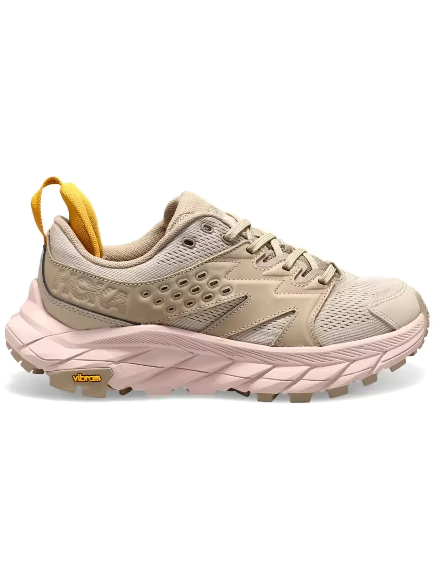 Женские кроссовки для бега с сетчатым верхом Hoka One One Anacapa Breeze Low — изображение 1 из 4, бежевый