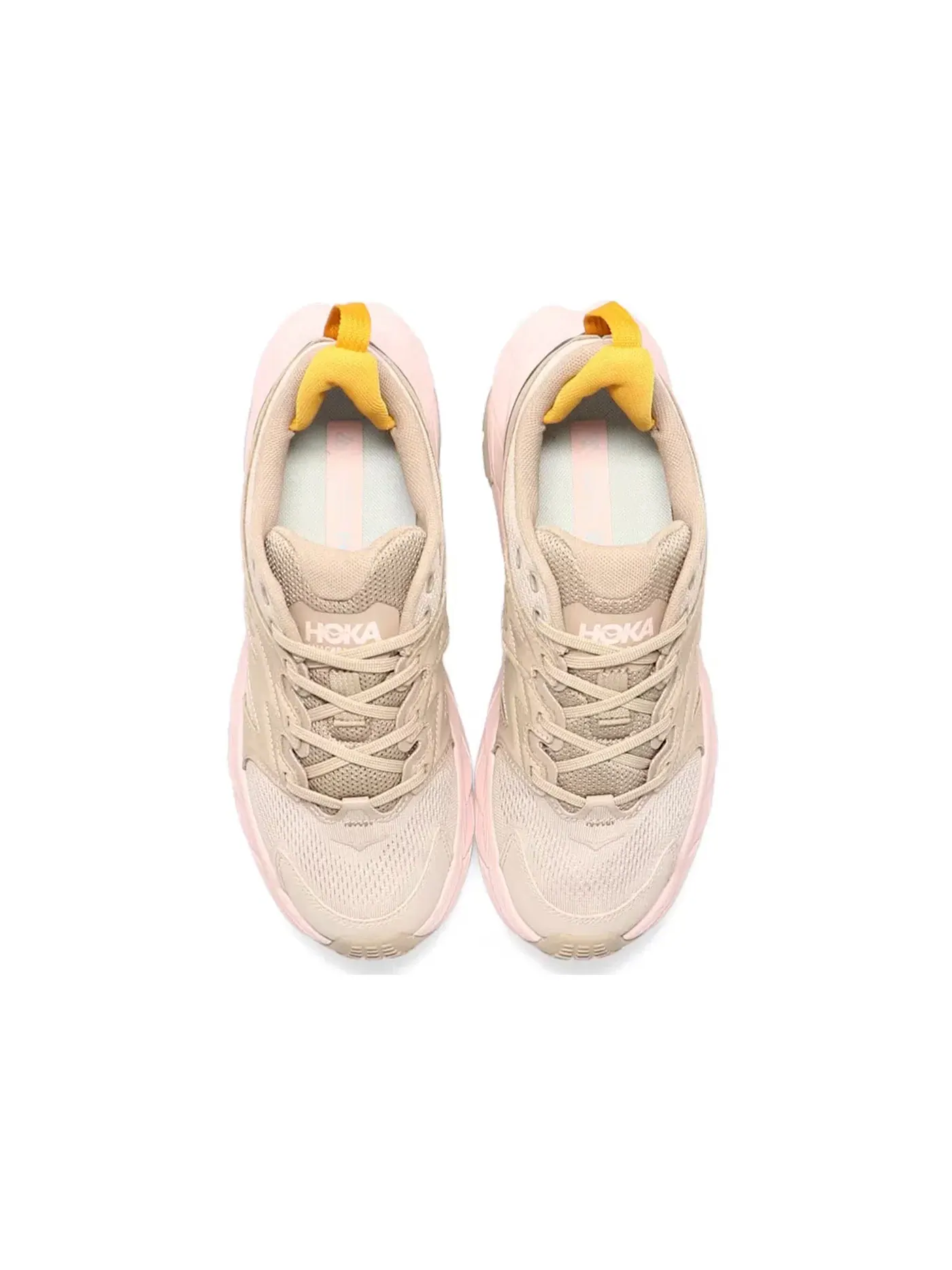 Женские кроссовки для бега с сетчатым верхом Hoka One One Anacapa Breeze Low — изображение 3 из 4, бежевый