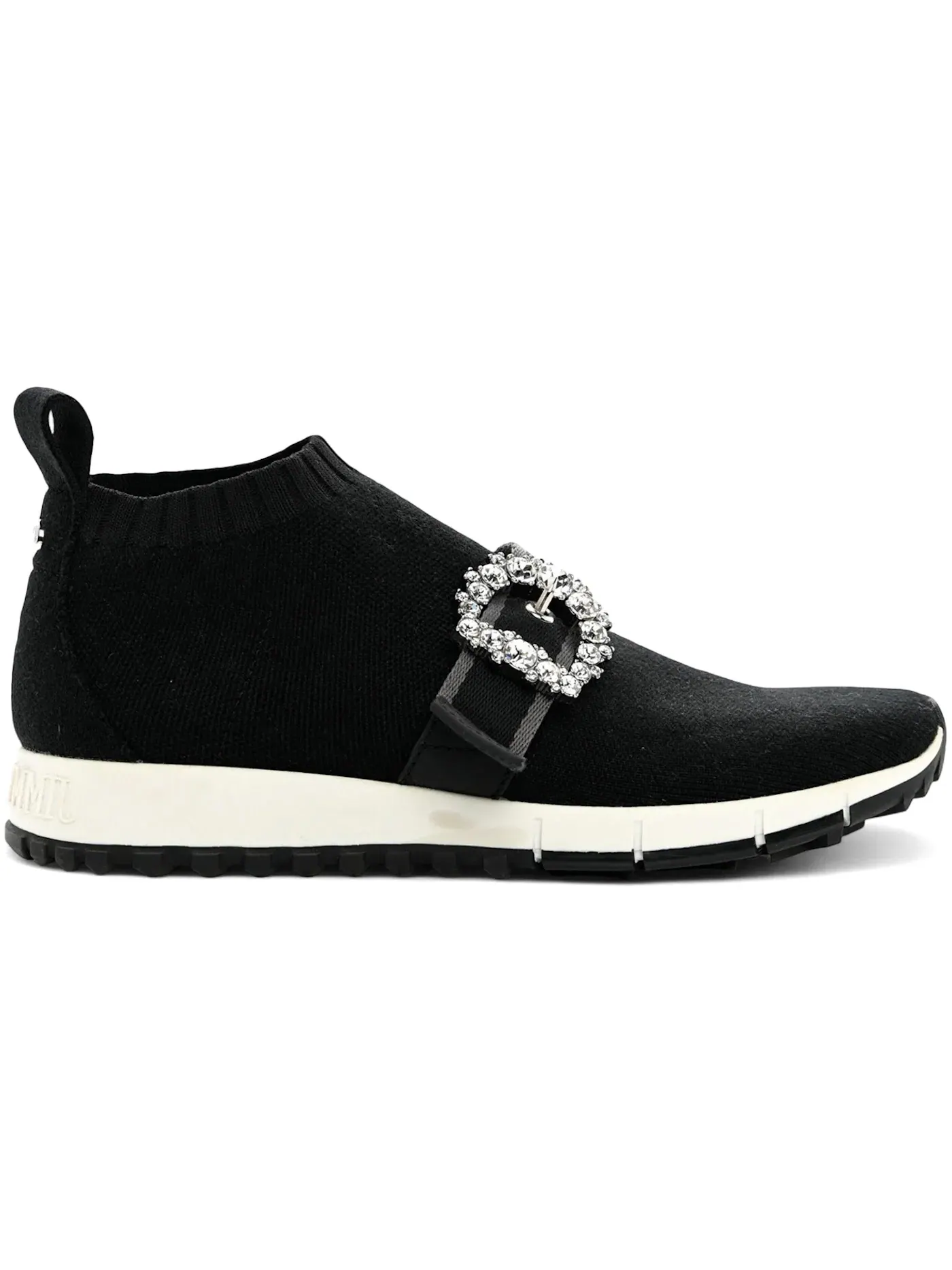 Женские кроссовки с кристаллами Knit Crystal Cheri Oakland Sneaker Jimmy Choo — изображение 1 из 1, черный/черный