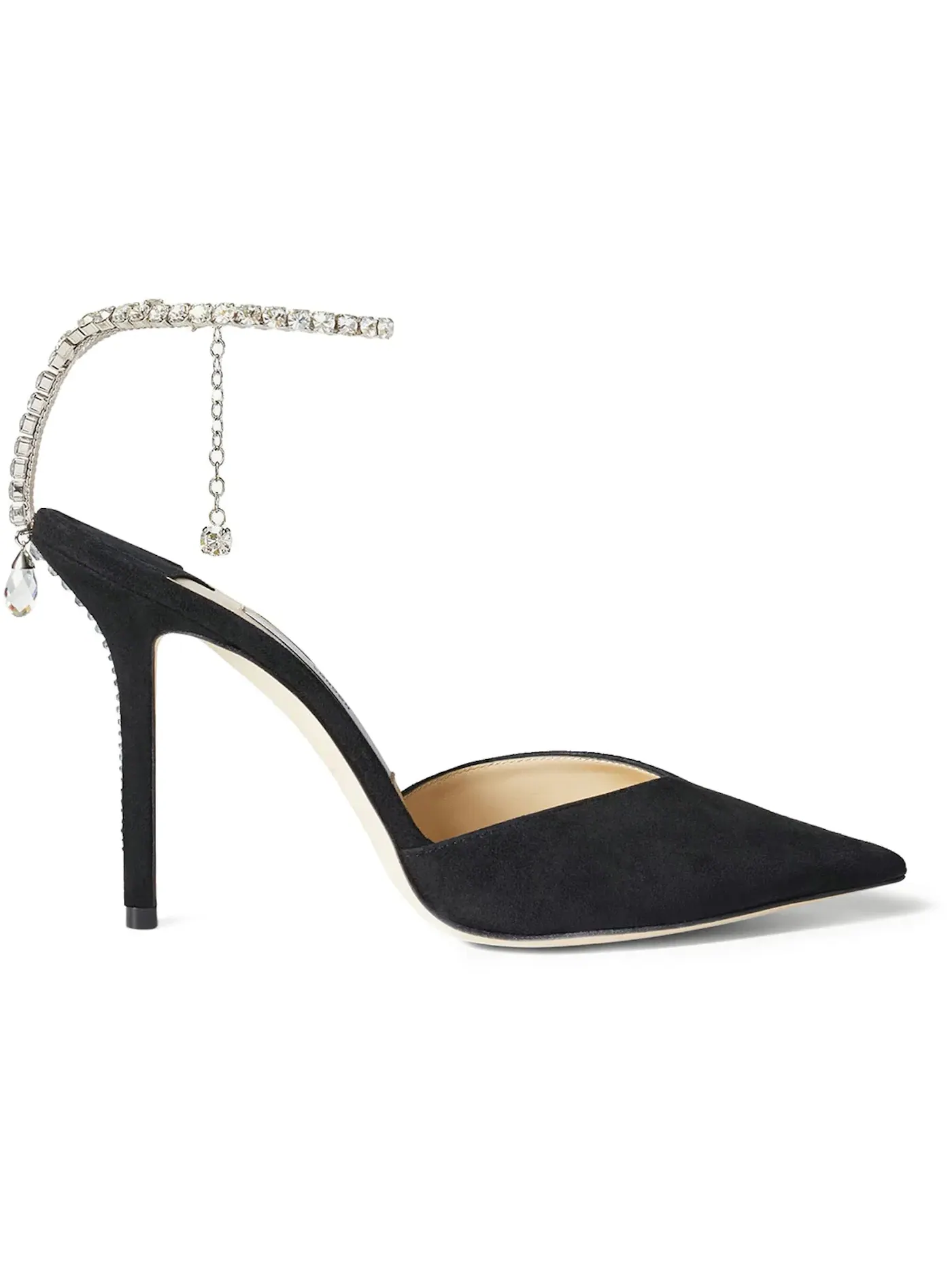 Женские туфли на каблуке с кристаллами Saeda Jimmy Choo — изображение 1 из 3, черный