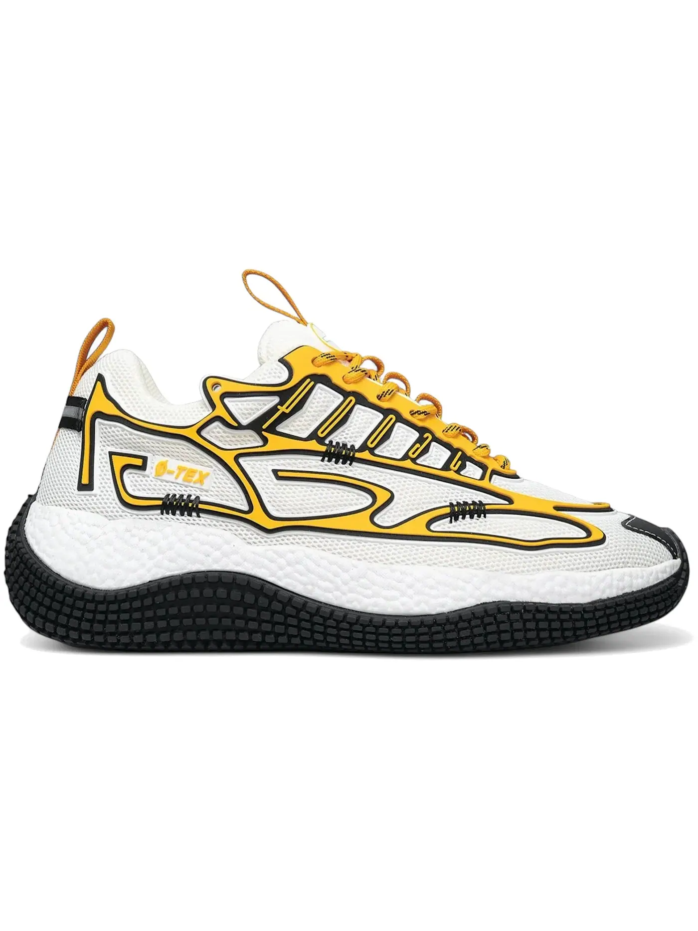 Мужские кроссовки Lifestyle John Geiger 004 — изображение 1 из 1, белый/черный/желтый