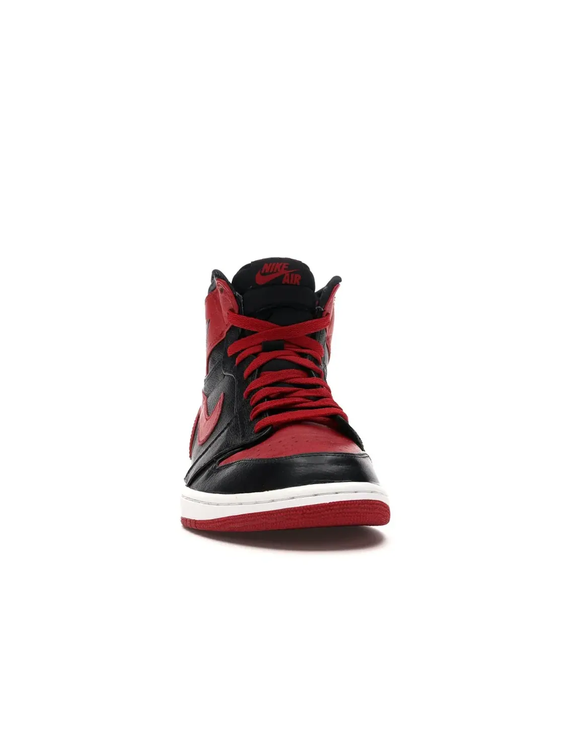 Мужские кроссовки с высоким качеством кожи Jordan 1 Retro Jordan — изображение 2 из 4, черный/красный-белый
