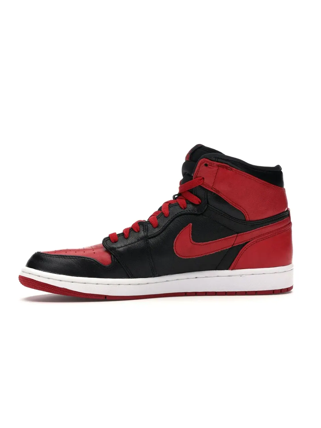 Мужские кроссовки с высоким качеством кожи Jordan 1 Retro Jordan — изображение 3 из 4, черный/красный-белый