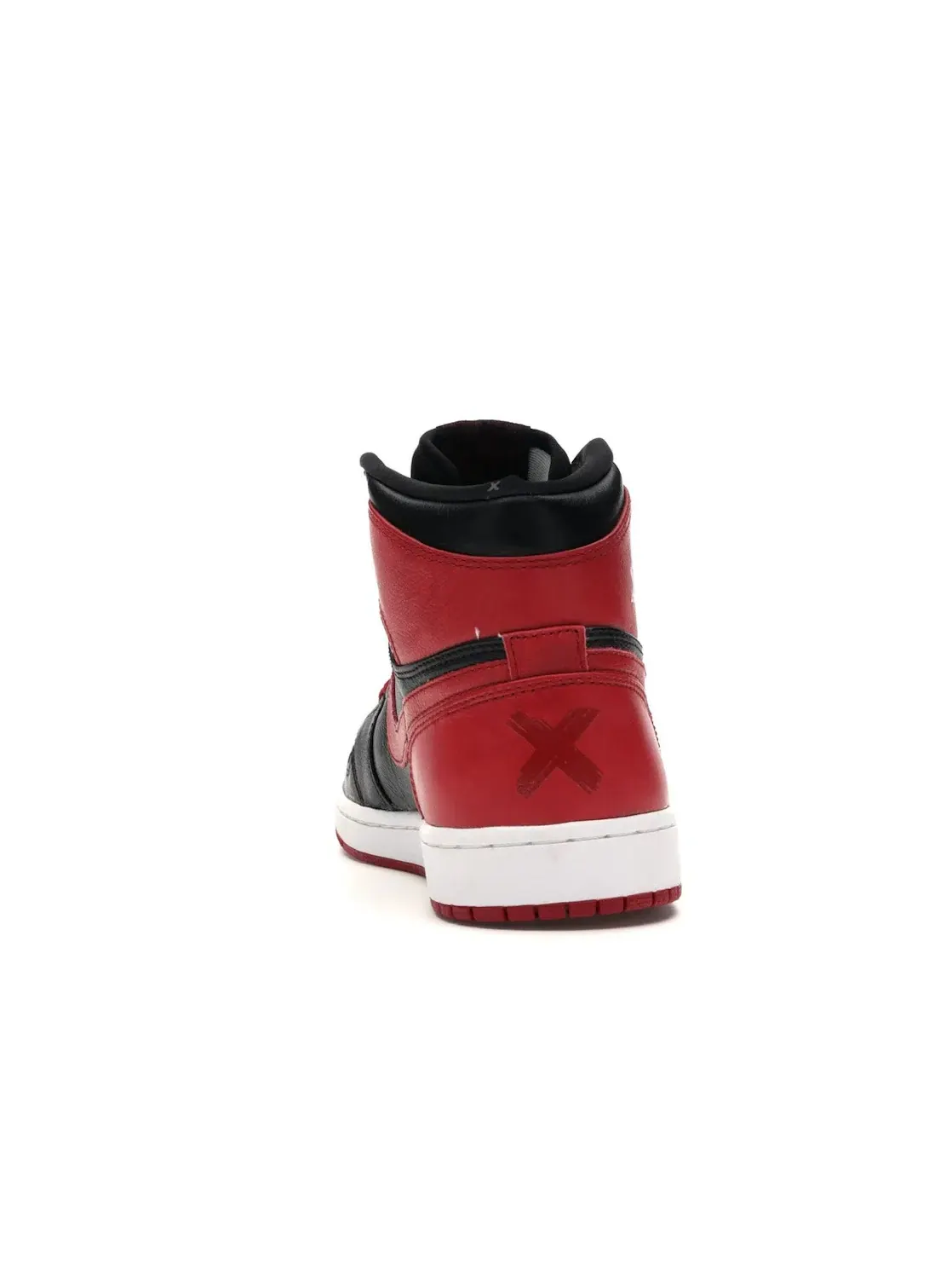 Мужские кроссовки с высоким качеством кожи Jordan 1 Retro Jordan — изображение 4 из 4, черный/красный-белый