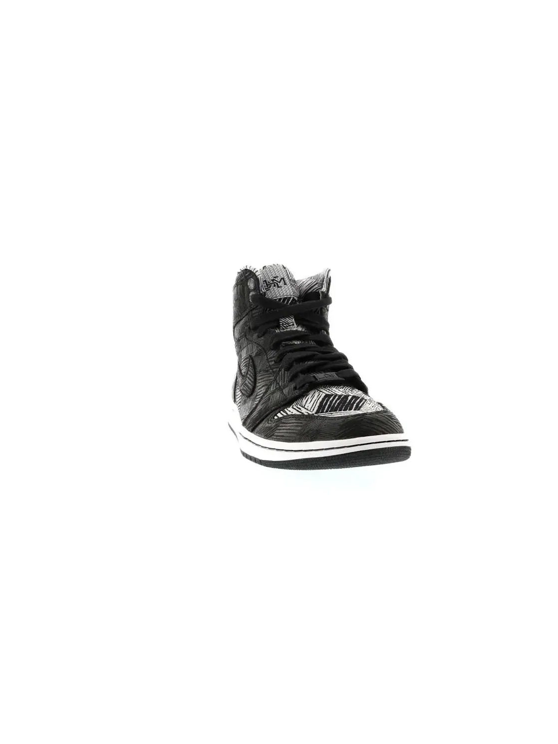 Мужские кроссовки с принтом Jordan 1 Retro BHM Jordan — изображение 2 из 4, черный/белый