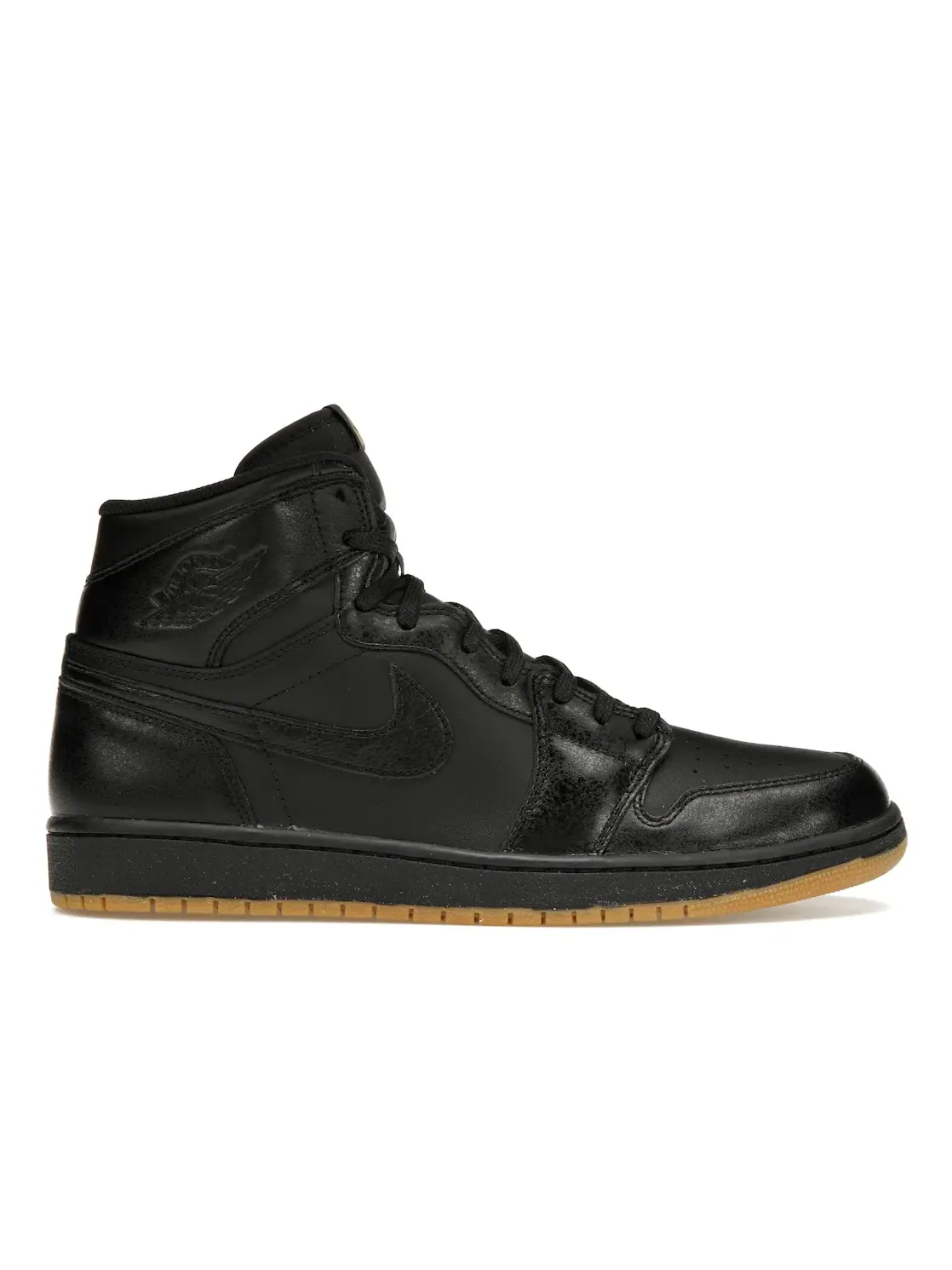Мужские кроссовки с замшевой подошвой Jordan 1 Retro Jordan — изображение 1 из 4, черный/черный