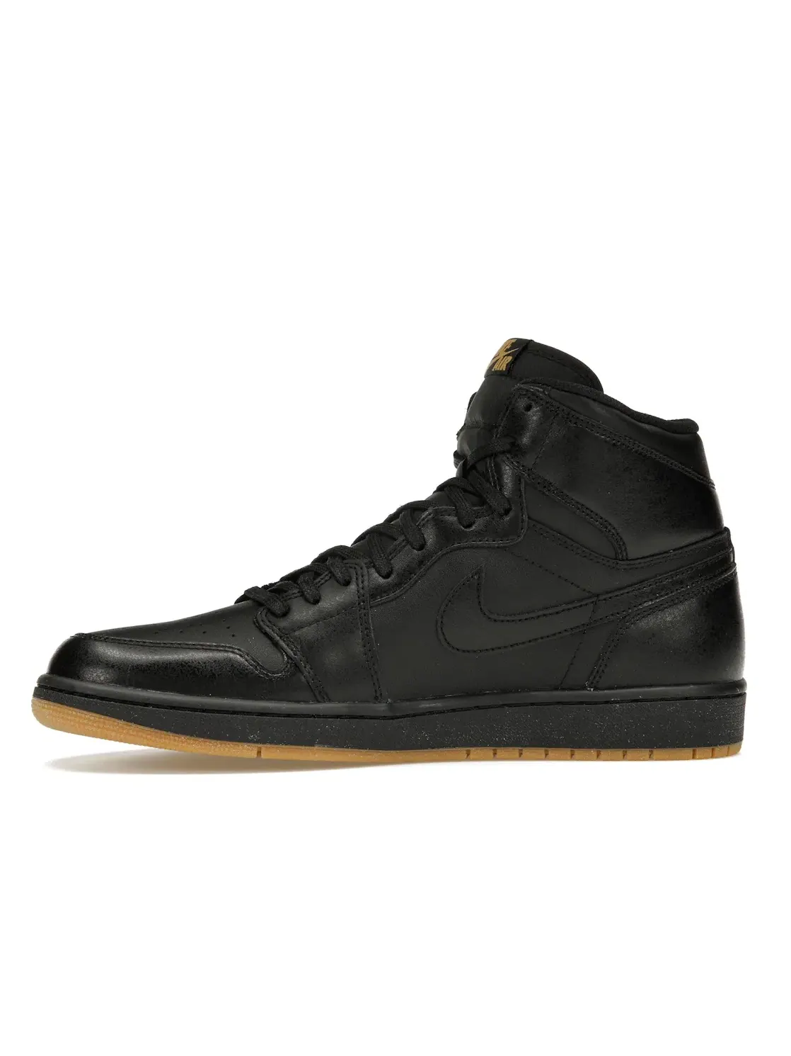 Мужские кроссовки с замшевой подошвой Jordan 1 Retro Jordan — изображение 3 из 4, черный/черный