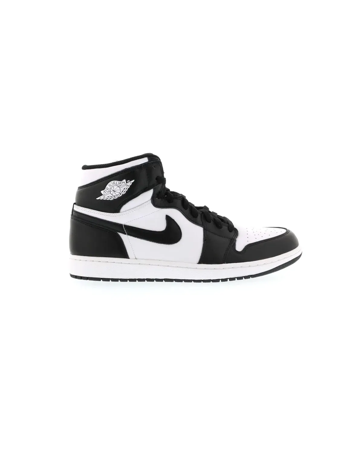 Мужские кроссовки высокие с кожаным верхом Jordan 1 Retro Jordan — изображение 1 из 4, черный/белый-черный