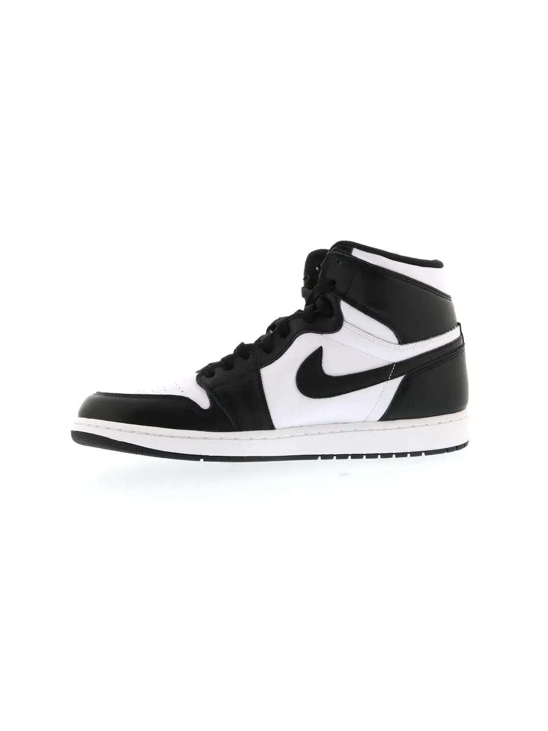 Мужские кроссовки высокие с кожаным верхом Jordan 1 Retro Jordan — изображение 3 из 4, черный/белый-черный