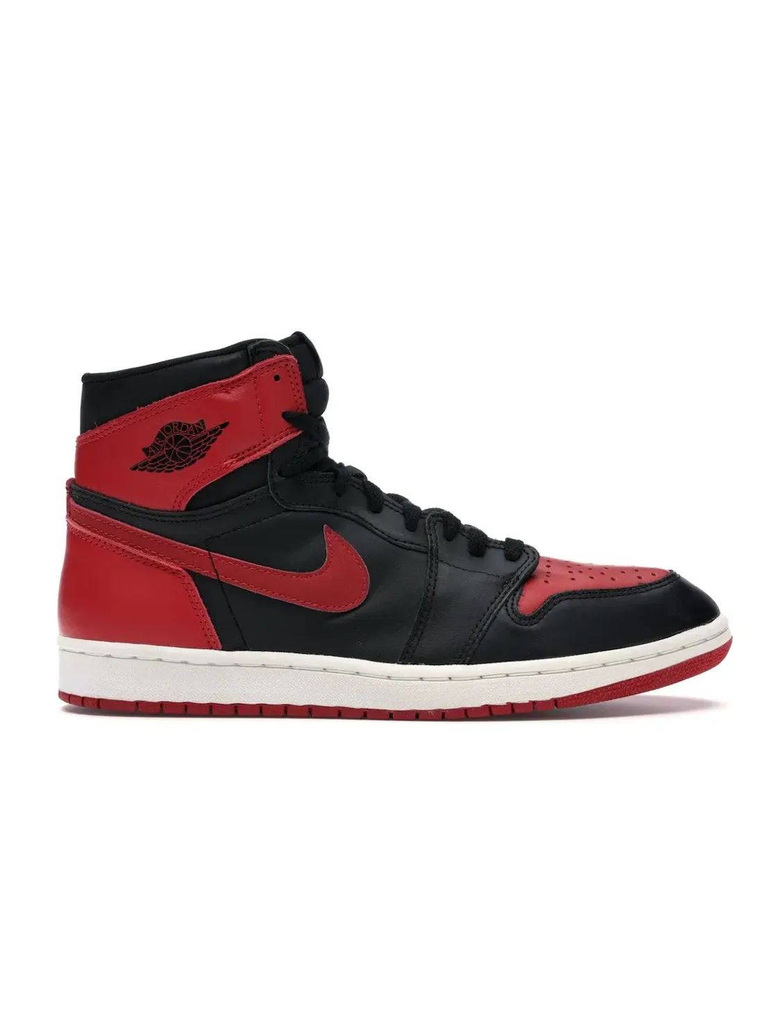 Мужские кроссовки Lifestyle с ретро-дизайном Jordan 1 Retro Jordan — изображение 1 из 4, черный/красный-белый