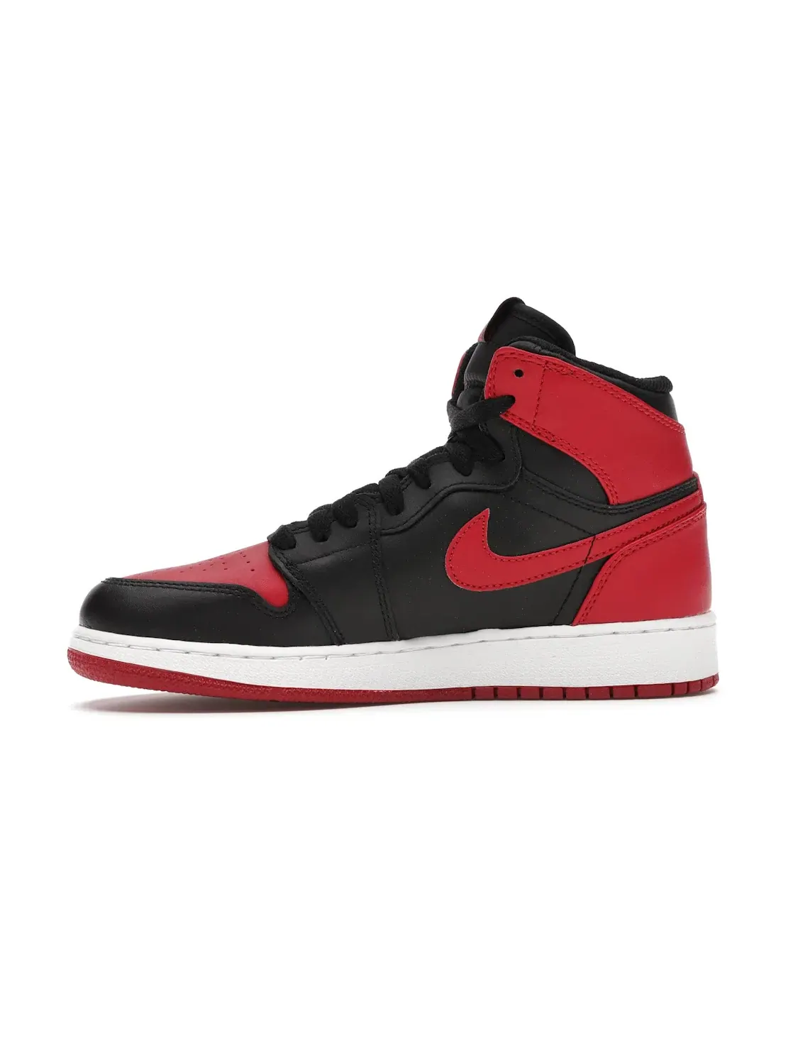 Детские кроссовки с высоким верхом Jordan 1 Retro Jordan — изображение 3 из 4, черный/красный-белый