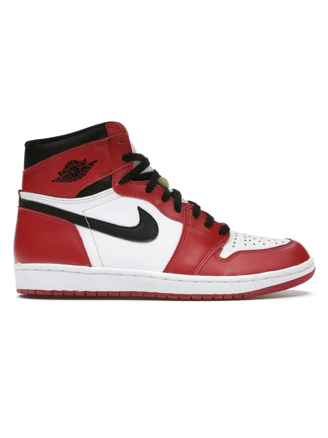 Мужские кроссовки с высоким берцем Jordan 1 Retro Jordan — изображение 1 из 4, белый/черный-красный