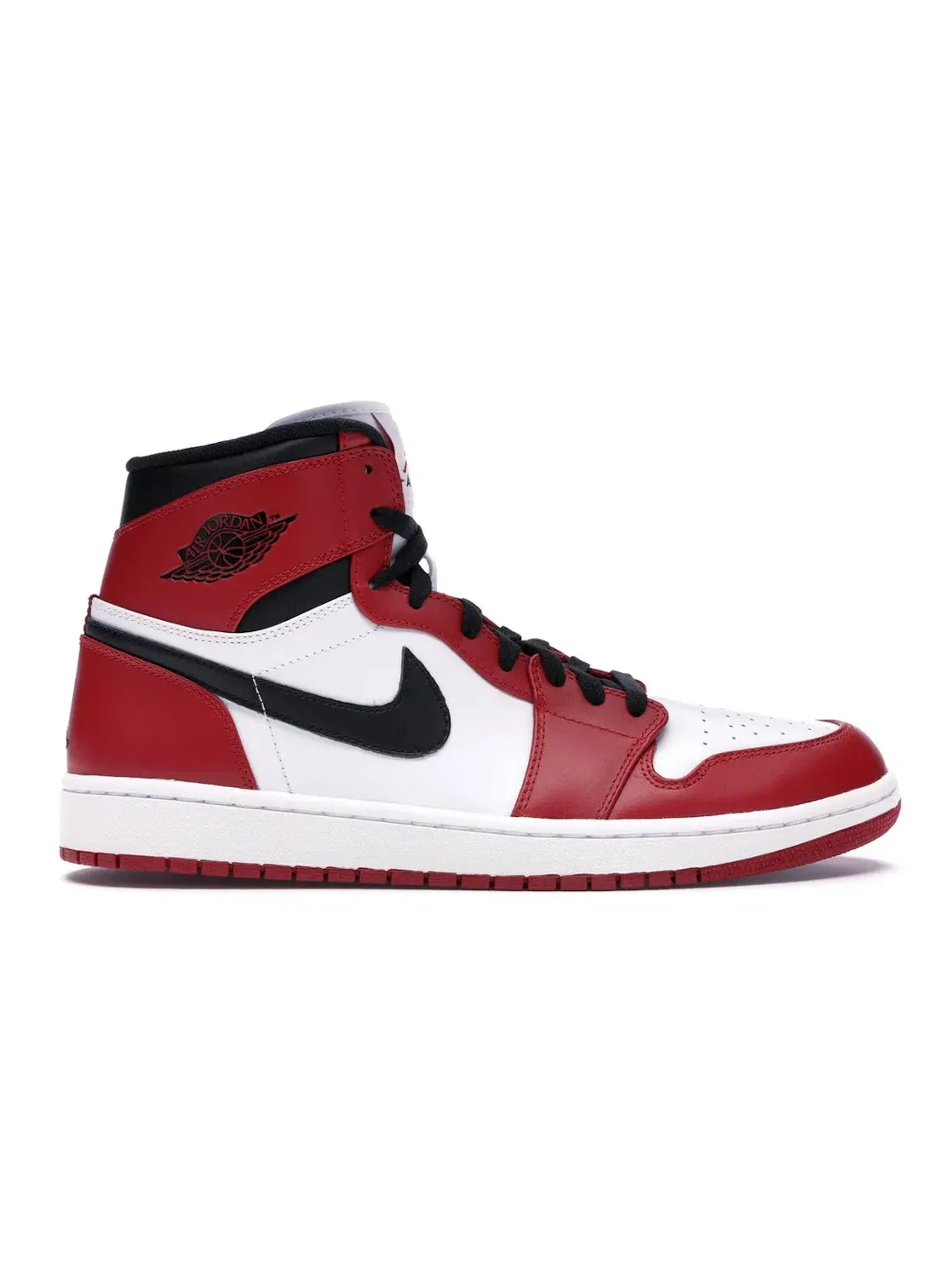 Мужские кроссовки с ретро-дизайном Jordan 1 Retro Chicago Jordan — изображение 1 из 4, белый/красный-черный