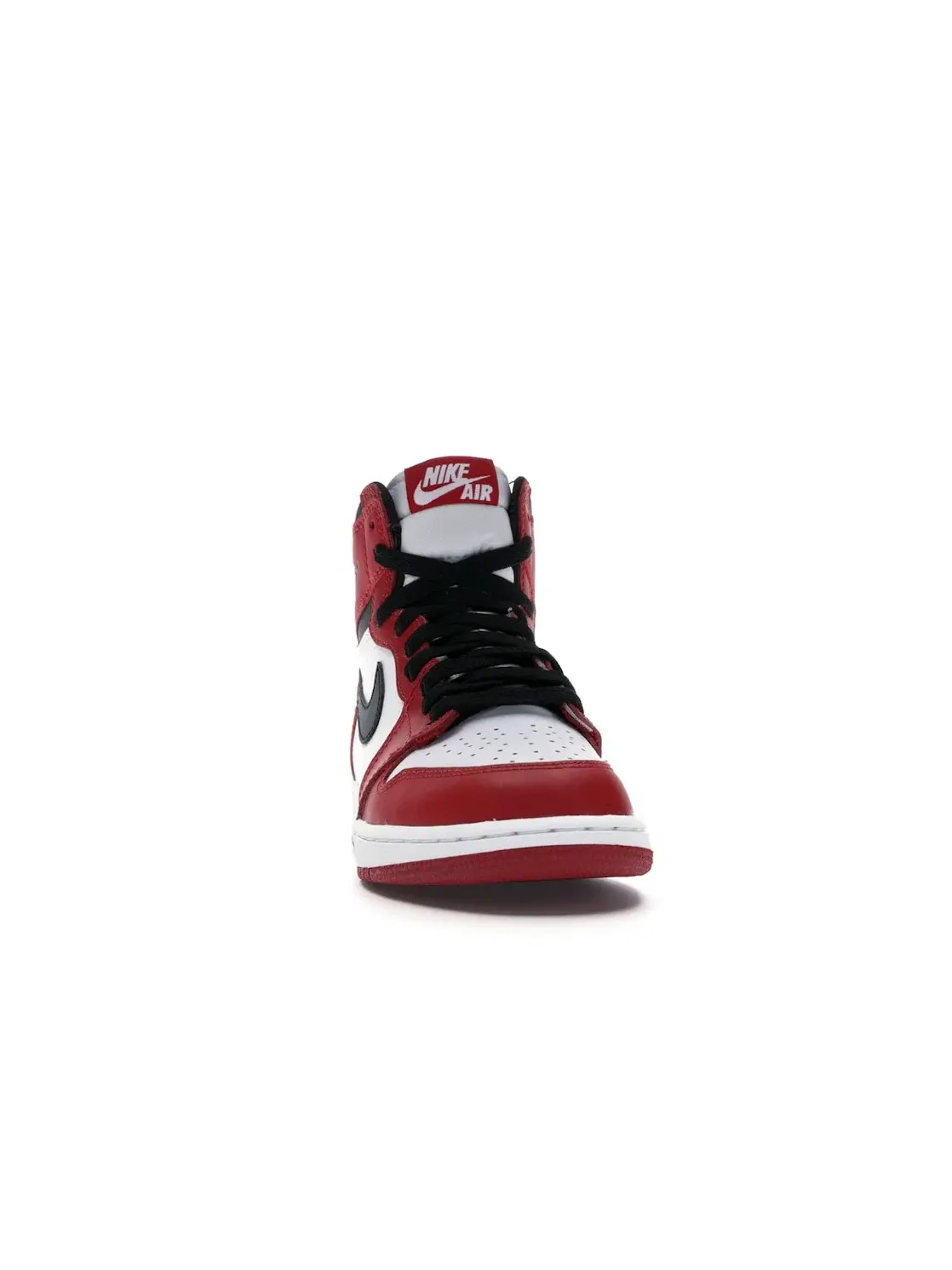 Детские кроссовки кожаные с принтом Jordan 1 Retro Chicago (2015) (GS) Jordan — изображение 2 из 4, белый/красный-черный