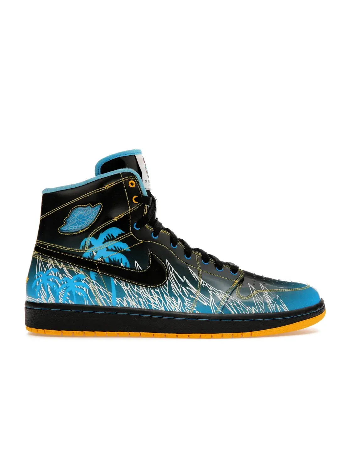 Мужские кроссовки Lifestyle Jordan 1 Retro Jordan — изображение 1 из 4, черный/синий-белый