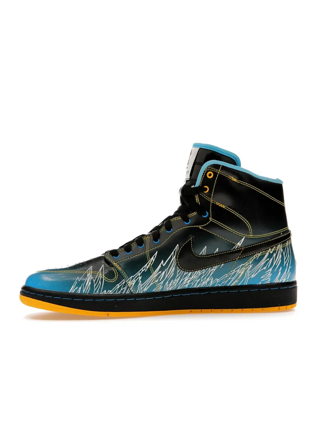 Мужские кроссовки Lifestyle Jordan 1 Retro Jordan — изображение 3 из 4, черный/синий-белый