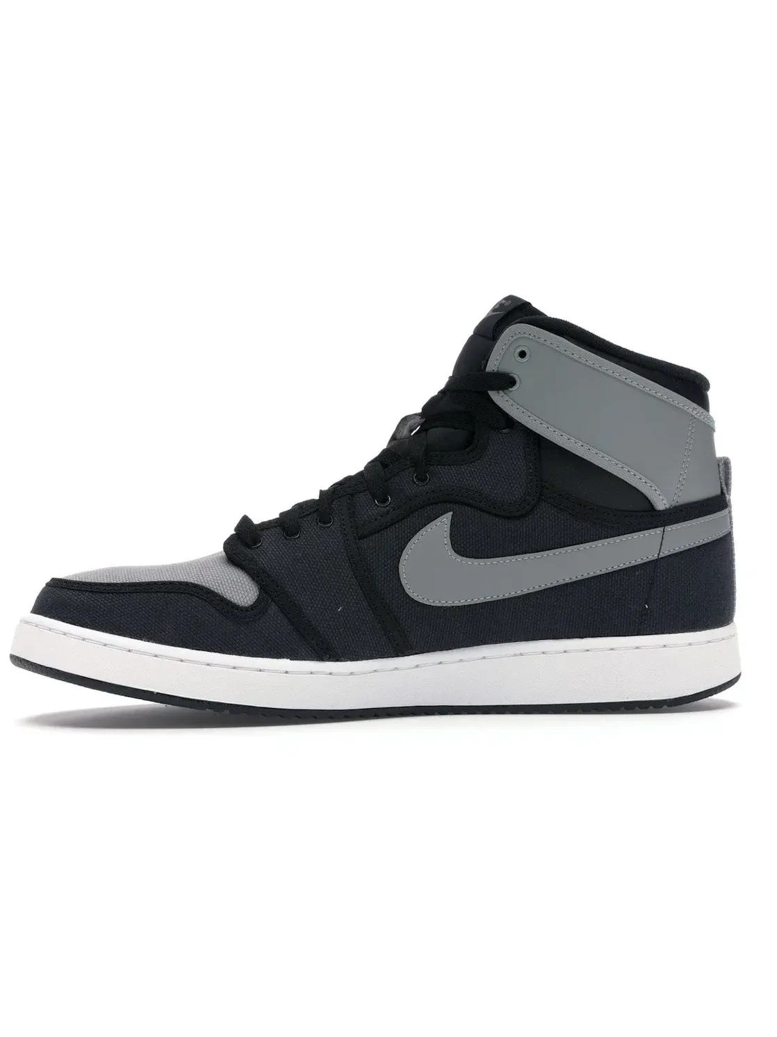 Мужские кроссовки с верхом из канваса Jordan 1 Retro KO Shadow Jordan — изображение 3 из 4, черный серый белый