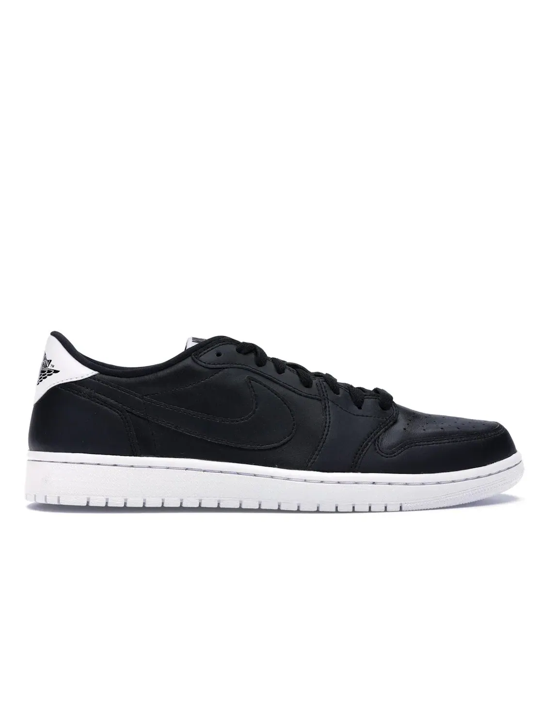 Мужские кроссовки lifestyle с премиальной кожи Jordan 1 Retro Low Jordan — изображение 1 из 4, черный/белый