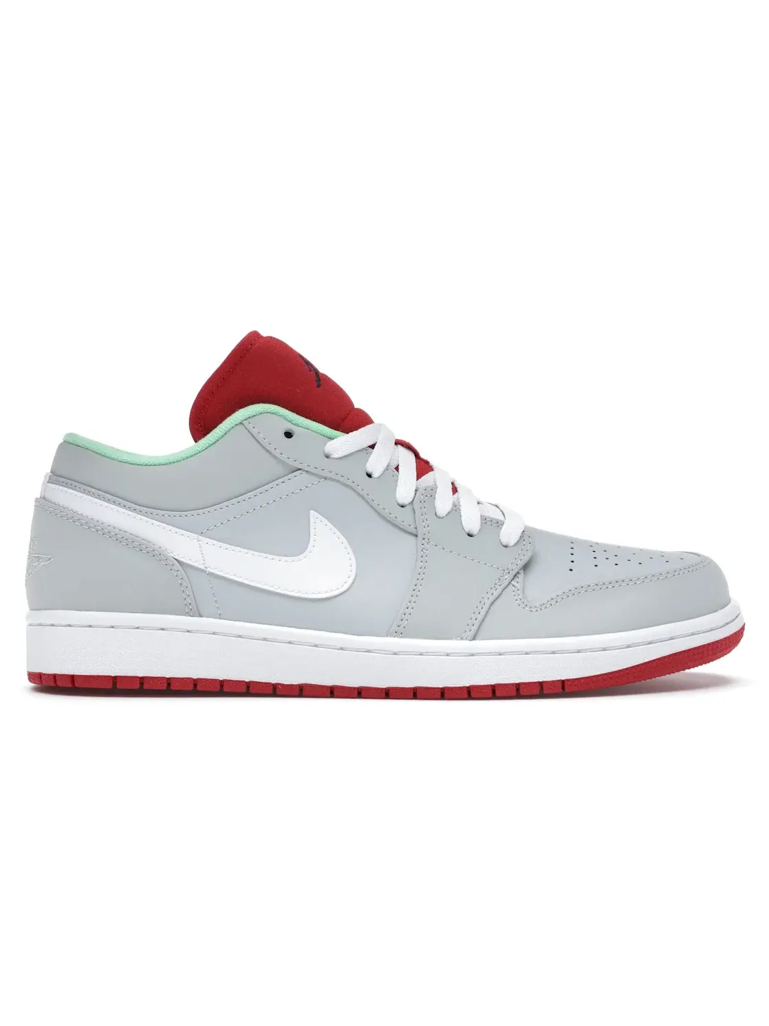 Мужские кроссовки Lifestyle Jordan 1 Retro Low Jordan — изображение 1 из 4, серый/красный-зеленый