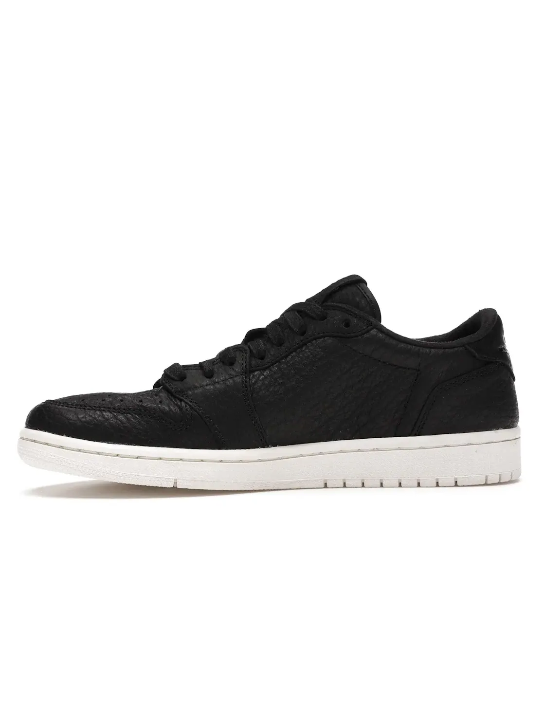 Мужские кроссовки без логотипа Jordan 1 Retro Low Swooshless Black — изображение 3 из 4, черный/черный