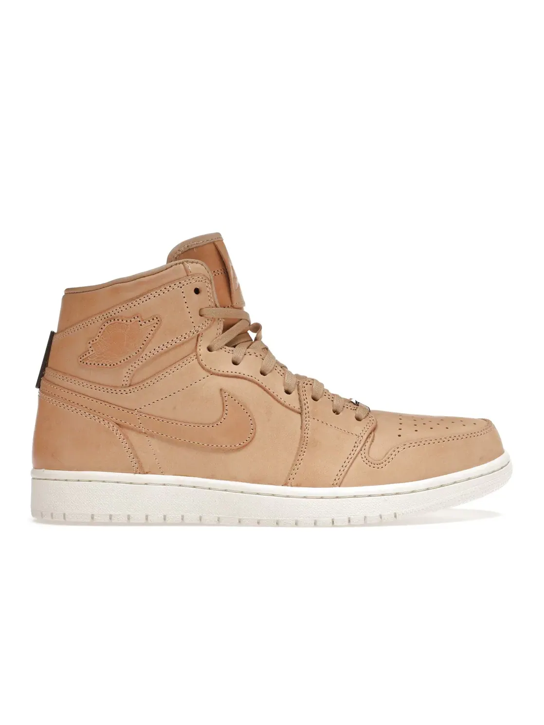 Мужские кроссовки с натуральной кожей Jordan 1 Retro — изображение 1 из 4, бежевый/-белый