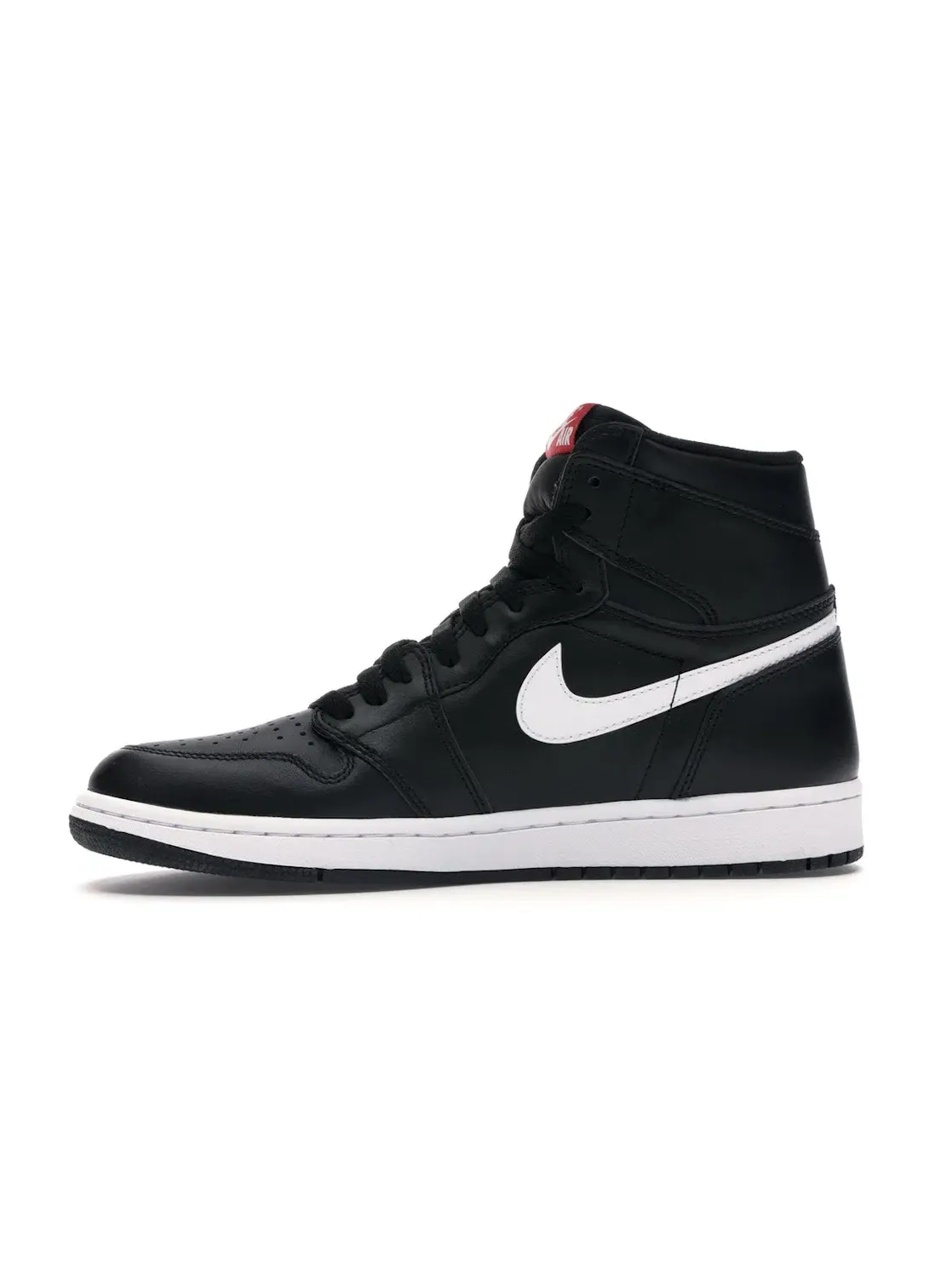 Мужские кроссовки высокие с кожаным верхом Jordan 1 Retro Jordan — изображение 3 из 4, черный/белый-черный