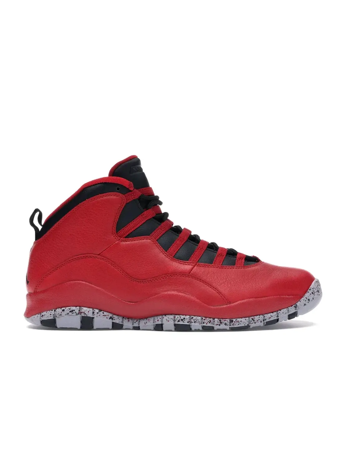 Мужские кроссовки кожаные Jordan 10 Retro — изображение 1 из 4, красный/черный-серый
