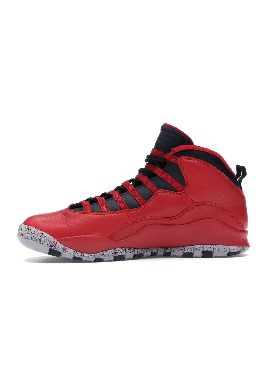 Мужские кроссовки кожаные Jordan 10 Retro — изображение 3 из 4, красный/черный-серый