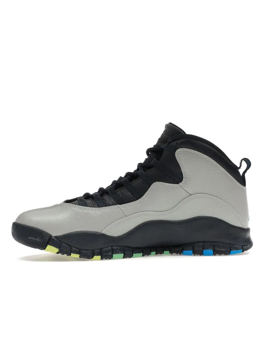 Мужские кроссовки Lifestyle с принтом Jordan 10 Retro — изображение 3 из 4, серый/синий--зеленый