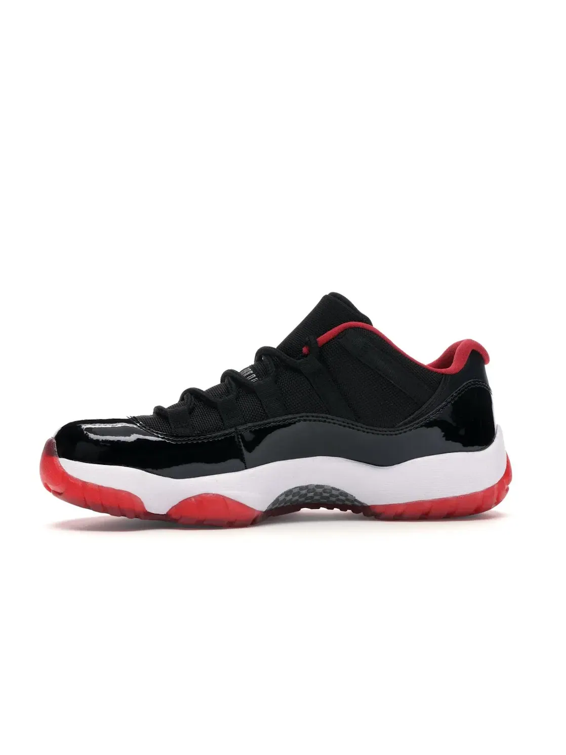 Мужские кроссовки Lifestyle с низким профилем Jordan 11 Retro Low Bred Jordan — изображение 3 из 4, черный/красный-белый