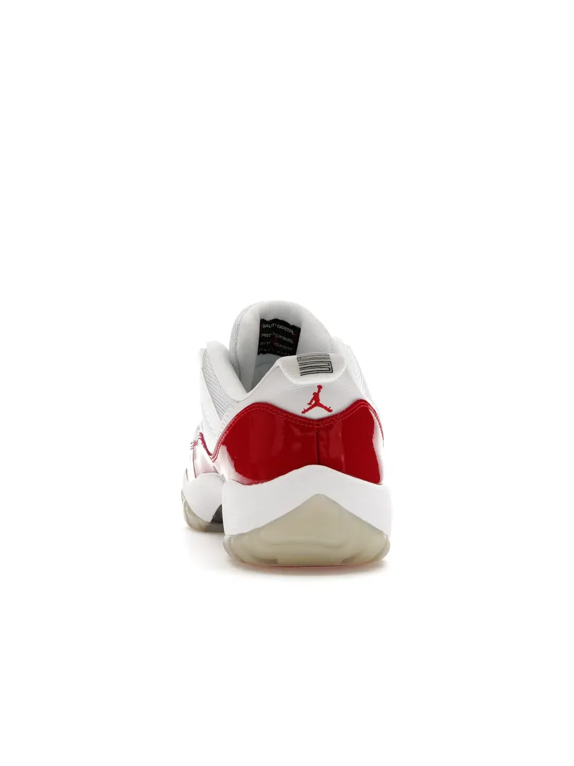 Мужские кроссовки Lifestyle с патентованной кожей Jordan 11 Retro Low — изображение 4 из 4, белый/красный-черный