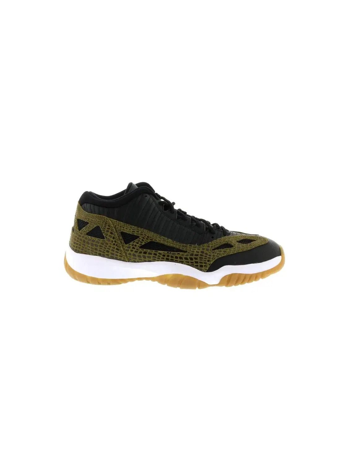 Мужские кроссовки с низким верхом Jordan 11 Retro Low IE Jordan — изображение 1 из 4, черный/зеленый-желтый