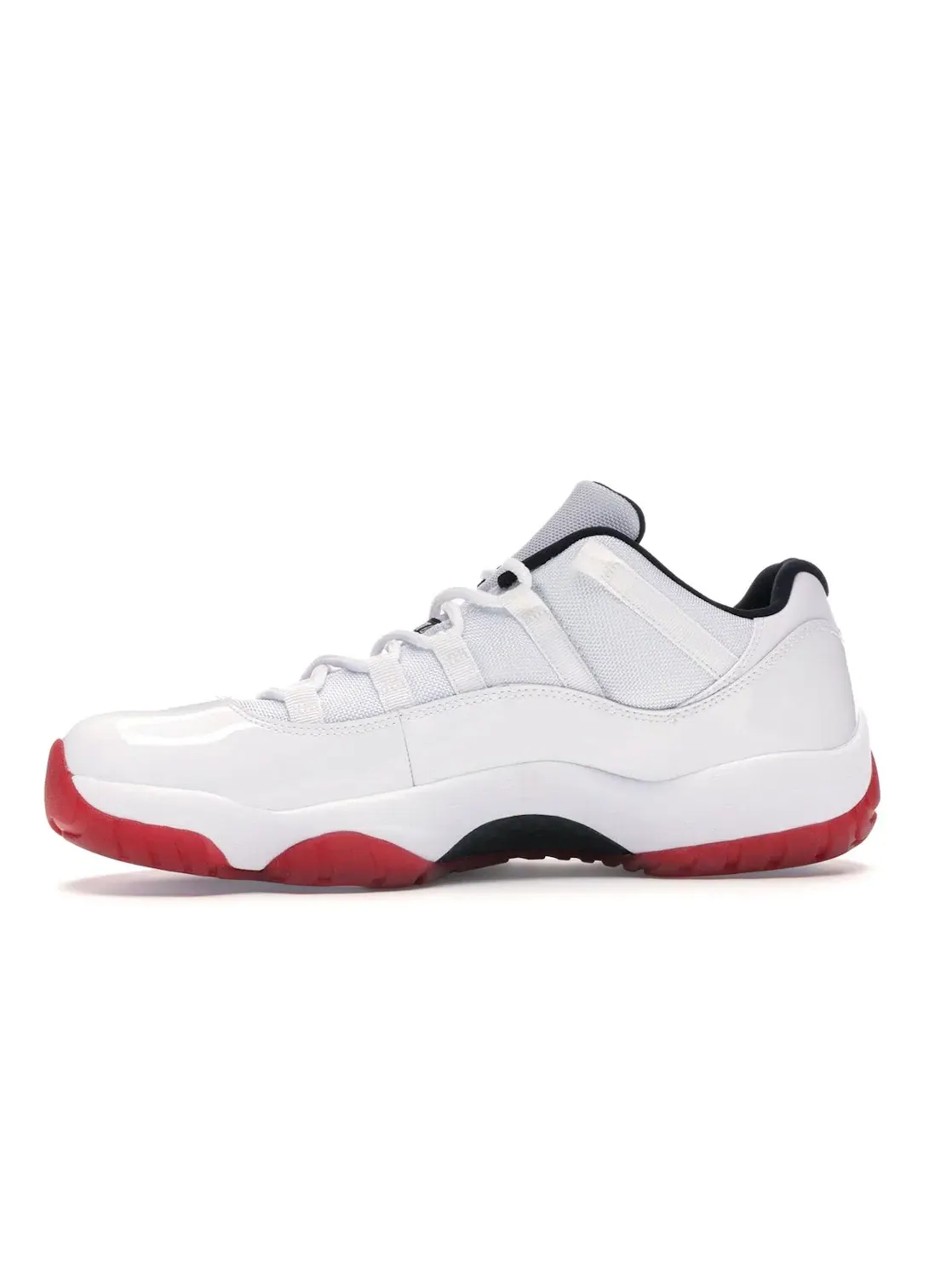 Мужские кроссовки с замшевым носком Jordan 11 Retro Low Jordan — изображение 3 из 4, белый/красный-черный