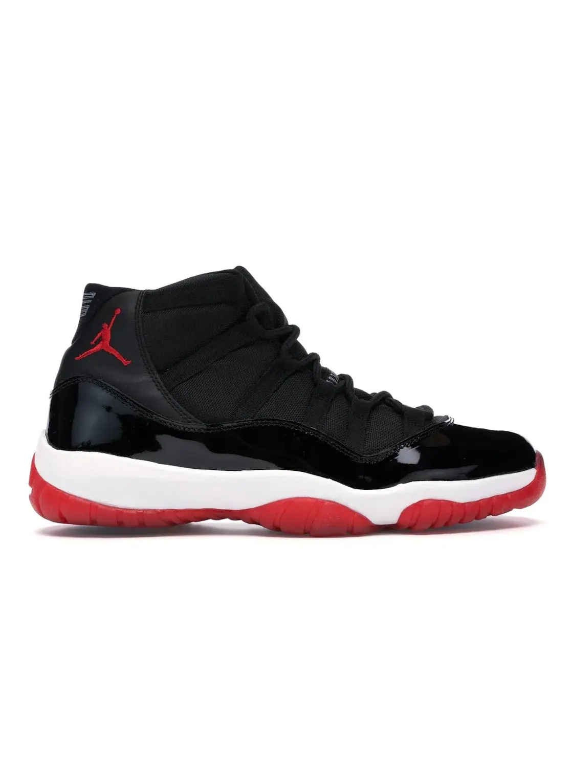 Мужские кроссовки с высоким верхом Jordan 11 Retro Playoffs Jordan — изображение 1 из 4, черный/красный-белый