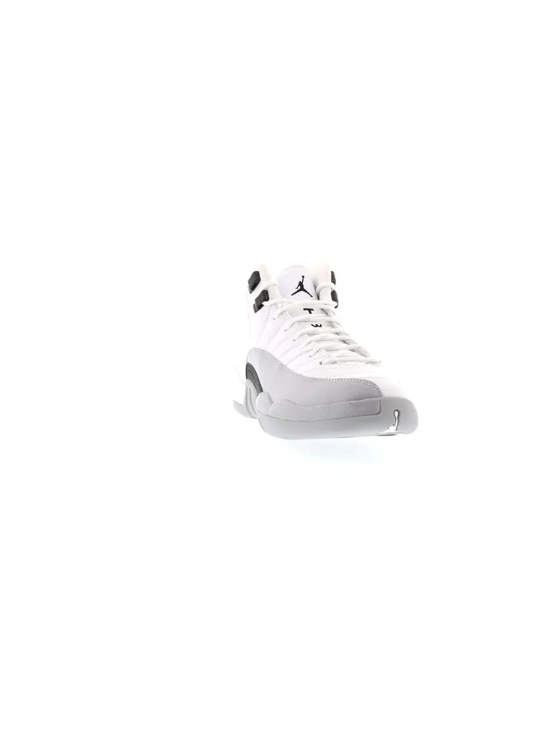 Детские кроссовки Lifestyle с белым тисненым верхом Jordan 12 Retro — изображение 2 из 4, белый/черный-серый