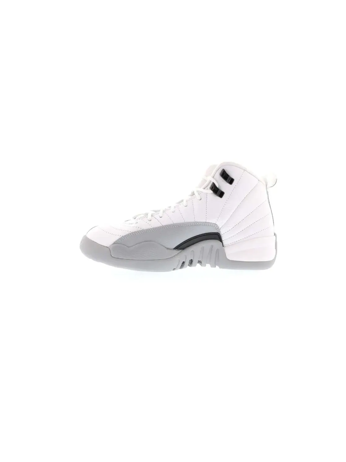 Детские кроссовки Lifestyle с белым тисненым верхом Jordan 12 Retro — изображение 3 из 4, белый/черный-серый