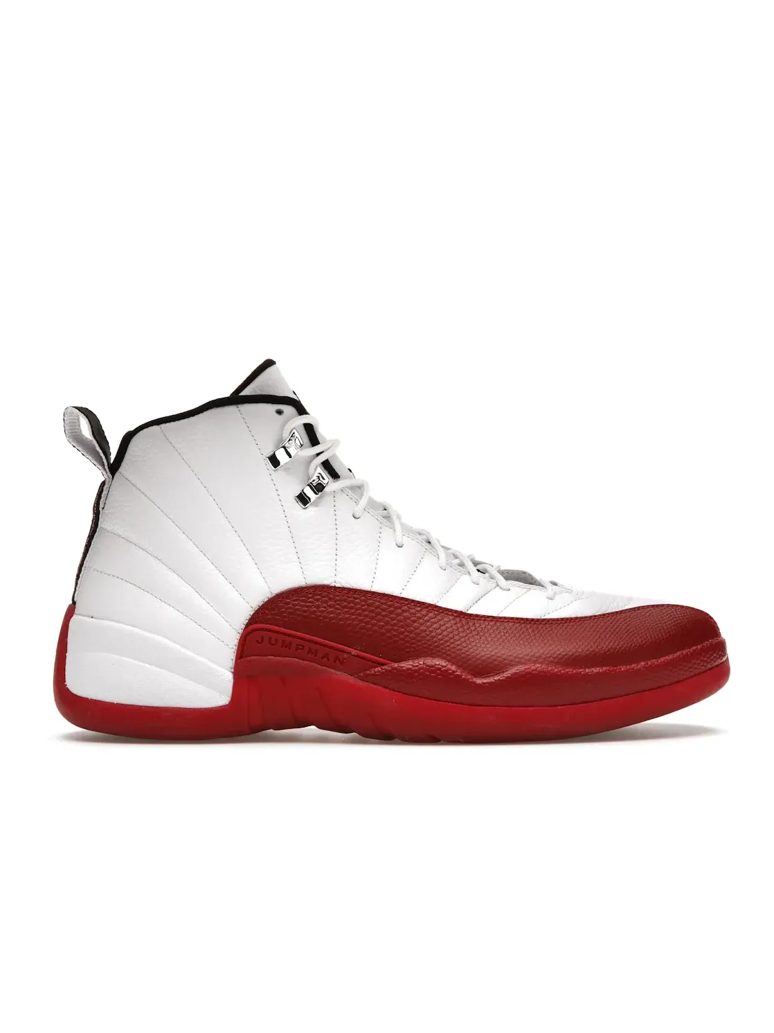 Мужские кроссовки с кожаным верхом Jordan 12 Retro Jordan — изображение 1 из 4, белый/красный