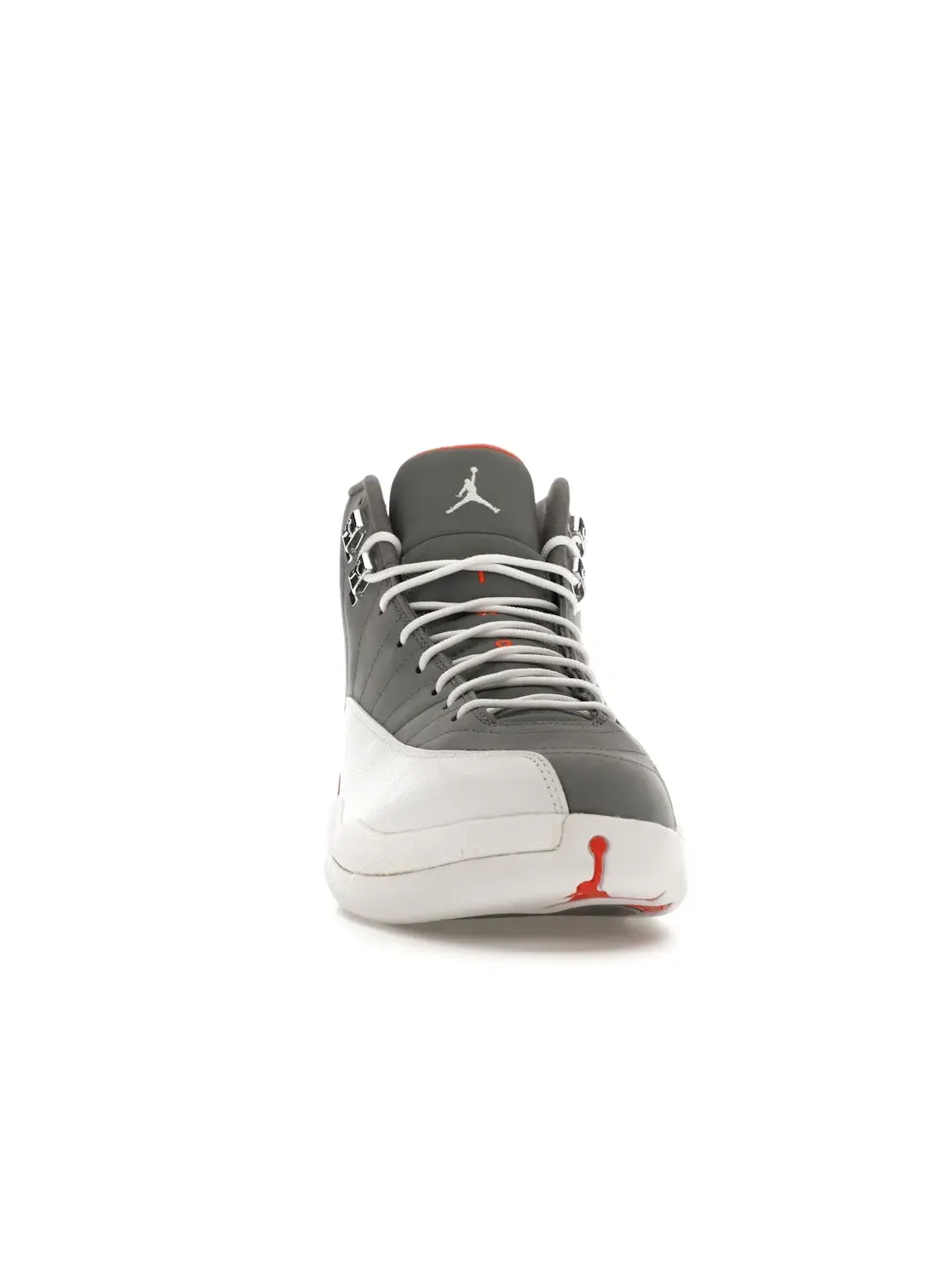 Мужские кроссовки с кожаным верхом Jordan 12 Retro Jordan — изображение 2 из 4, серый/оранжевый-белый
