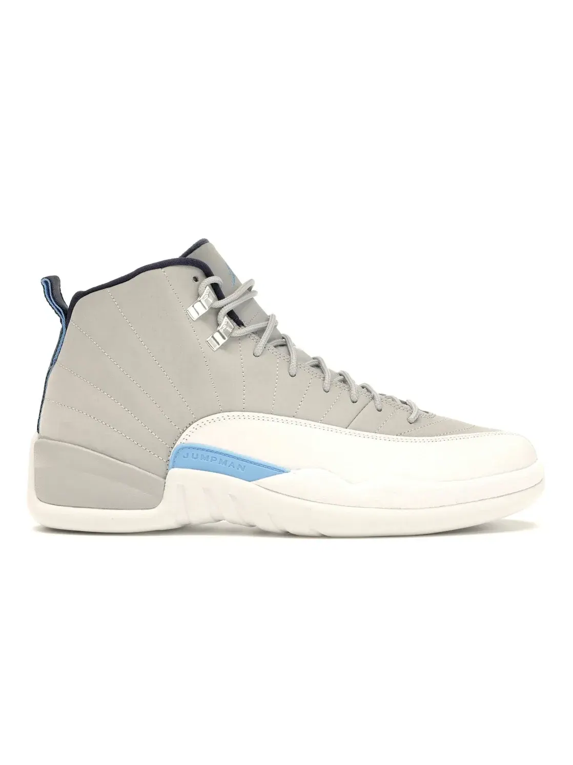 Мужские кроссовки кожаные Jordan 12 Retro Jordan — изображение 1 из 4, серый/синий-белый